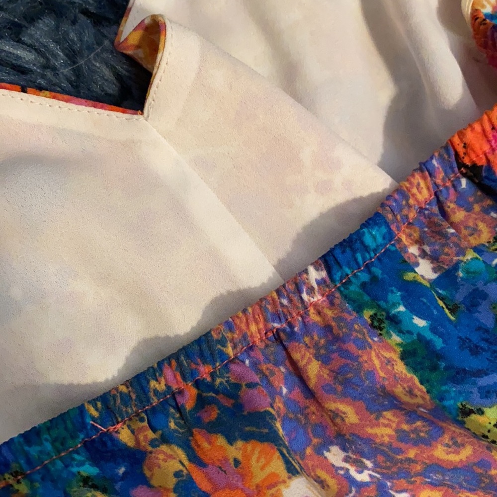 AQUA Patchwork halter backless style dress size S new with tags 100% polyester - Picture 10 of 10